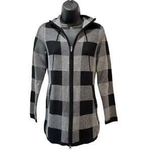 Adrienne Vittadini zip up hooded sweater/jacket size Xtra Small